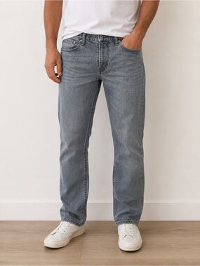 Men's Levi’s Straight Fit Gray Jeans